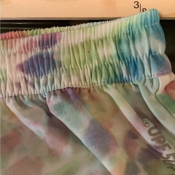 Ocean Blue Women’s Basix of‎ America UPF + protection med tie dye pastel shorts - Picture 2 of 7